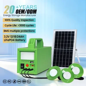 Portable Emergency Light 20W 40W 60W Solar Energy System for Home Use
