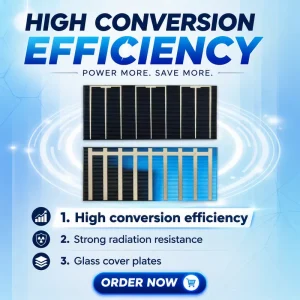 Space Silicon Solar Cell Radiation Tolerant Lightweight High Efficiency Solar Cells for Satellite Power Systems Aerospace Energy