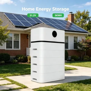 Split 102.4V Stackable Home Solar Energy Storage Power System 50Ah 10.44kWh LiFePO4 Battery CAN Communication IP66