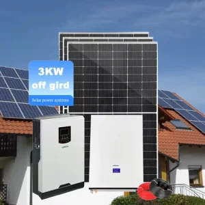 Split Apartment Balcony off Grid Solar Power System3kW Plug & Play Solar Kit with Lithium Ion Battery and Micro Inverter
