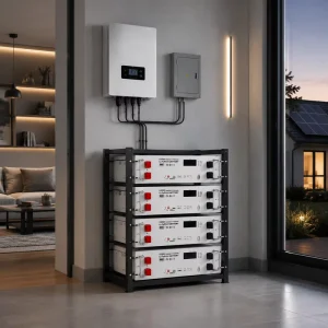 Split Hybrid Grid Off Grid Solar Inverter System LiFePO4 Battery Rack mounted All In One IP67 51.2V 4.8kWh
