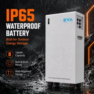 Split IP65 16.08kWh Solar Battery Wheel 51.2V 314Ah LiFePO4 Home Energy Storage Mobile Battery Power Pack
