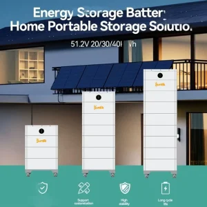 Split LiFePO4 51.2V 0 50kWh Stackable Rack Mounted Home Appliances Hybrid System BMS IP65 Protection WiFi CAN 8000 Cycles
