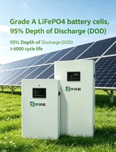 Split Low voltage Solar Power Storage Battery 5kWh 16kWh LiFePO4 6000 Cycles Hybrid Off grid Solar Energy System