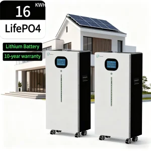 Split Stackable IP65 CAN 15kWh/16kWh Wall-mounted Lithium Ion Batteries Pack Home Energy Storage Solar Power System Battery