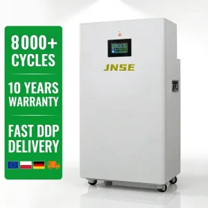Split Type 10kWh Movable Upright Solar Home Energy Storage System Lithium Ion Battery BMS 300Ah CAN Floor-Stand Design