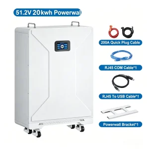 Split Type LiFePO4 48V 200Ah/400Ah 10-20kWh Home Wall-Mounted Solar Energy Storage Battery CAN Communication Model T30