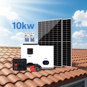 Split off Grid Residential Solar Energy System 10KW 10000 Watt Lithium Ion 48V Complete Solar Power System Home Use