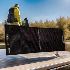 Spot Portable Solar Folding Bag 100W 90CM Panel Outdoor Emergency Charging