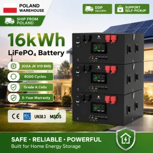 Stack 16kWh 51.2V 48V Supports 16 Units in Parallel Lithium Battery Pack for High Capacity Energy Storage Battery