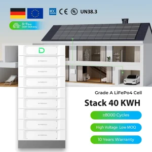 Stack100 HV Solar battery High Voltage Lifepo4 Battery Stackable Lithium Battery 40kwh 50kwh Solar Home Energy Storage
