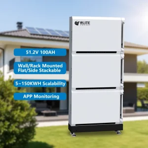 Stackable 48V 100Ah Energy Storage Lithium-Ion Batteries LiFePO4 5kWh 10kWh 15kWh Battery Pack for Home Solar System