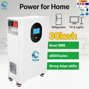 Stackable IP65 51.2V 15 30KWh LiFePO4 Lithium Battery with Smart BMS 280 300Ah for Home Appliances