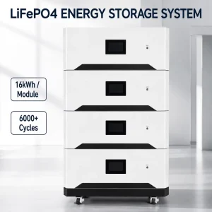Stackable LiFePO4 Battery 15kWh 20kWh 51.2V Smart BMS Monitor Emergency Blackout Whole House Power Supply