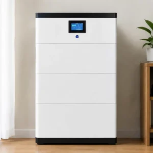 Stacked LiFePO4 Energy Storage Battery 51.2V 100Ah 5kWh IP65 Waterproof Home Solar Battery Pack with LCD Screen BMS