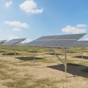 Stainless Steel 304 Anodized Roof Mount Rail Single Pole Solar Panel System 400 kW