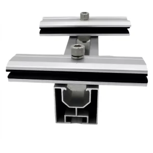 Stainless Steel & Aluminum Solar Panel Roof Mounting Rails Durable up to 130mph Wind Load