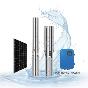Stainless Steel High Pressure Brushless DC Submersible Agriculture Irrigation Solar Water Pump Mppt