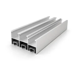 Stainless Steel Mini Rail for Solar Ground Mounting System with Anodized Surface Engineered for Extreme Wind Loads