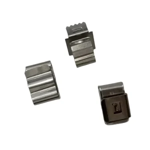Stainless Steel Universal Solar PV Cable Clips Silver Anodized 2 Cable Wires Solar Mounting System Accessories