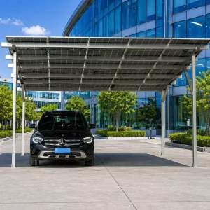 Standard C-Channel Steel Solar PV Carport Hot-Dip Galvanized Parking Structure