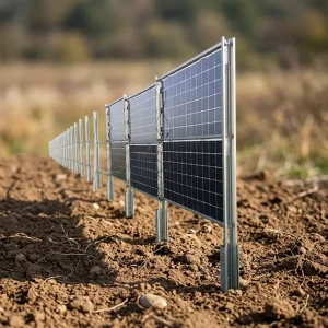 Steel Photovoltaic Solar Panel Mounting Bracket Hot-dip Galvanized Vertical Stand for Ground