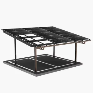 Steel Residential and Commercial Waterproof Solar Carport Panel Mounting System for Car Parking