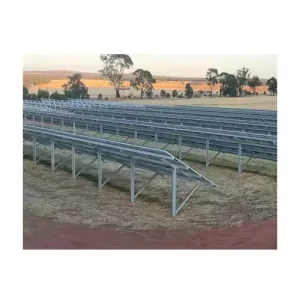 Steel Solar PV Ground Mount Bracket Installation System for Farm Use with Anti-Corrosion Features