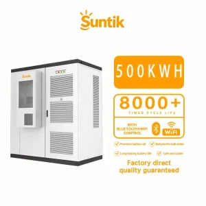 Storage Cabinet 51.2V 500kWh Industrial Energy Storage LiFePO4 Lithium-Ion Liquid-Cooling Container BESS IP55
