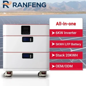 Storage Energy System All in One Solar Inverter Battery 5KWH 51.2V 100Ah 200Ah 300Ah 400Ah 6KW L
