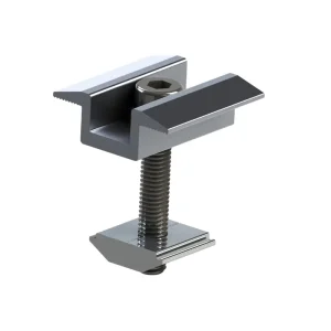 SunRack Aluminum Alloy Solar Mounting System with Middle and End Clamps for Framed PV Modules Rooftop Use