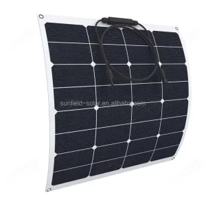 Sunfield SFED F270M 73V Custom Made 340W High Efficiency Semi Flexible Solar Panel 970 X 1760mm for Marine Boat Off grid System