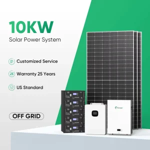 Sunpal US Standard Solar Hybrid System 6kW 10kW 12kva Offgrid Solar System with Battery Storage for Homes