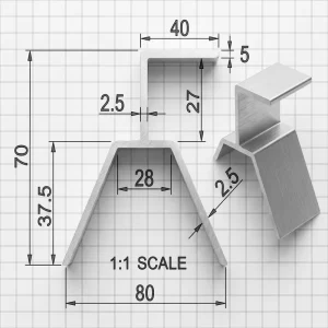 T5 Aluminum Alloy Fixture Solar Mounting Bracket Installation System