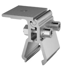 TP-CK-24 Anodized Aluminum Hook Klip-Lok Metal Sheet Roof Clamp with 60 m/s Wind Load and 1.4 kN/m² Snow Load for Mounting Systems