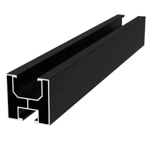 TP-R08B Black Anodized AL6005-T5 Aluminum Solar Rails for Panel Installation, CE Certified