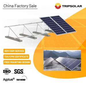TP-TR-4S02 Adjustable Steel Triangle Rail Solar Panel Mounting System for Tile Roof and Ground PV Racking