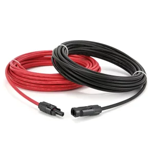 TUV Insulated 30A PV Connector Cable Single Head 1000V 1500V Various Sizes 14AWG DC Power Solar Wire IP67 Low Frequency 2.5mm
