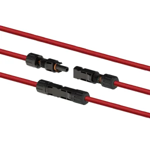 TUV Solar Panel Cable PV Connector Wire 2.5mm2 4mm2 6mm2 With Connector