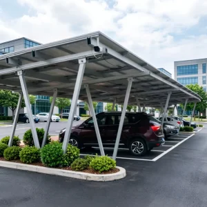 TUV Structural Certified Hot Dip Galvanized Solar Panel Carport Frame System