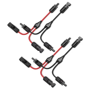 TUV光伏连接器y型分支连接器太阳能电池板1000V DC太阳能电缆