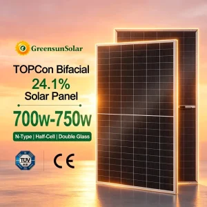 Tier 1 Sturdy and Durable 700W 720W 725W 730W 750W N Type Monocrystalline Solar Panel for Grid Tied and Off Grid Applications