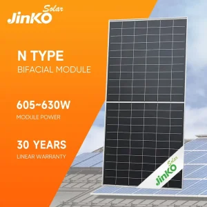 Tiger Neo N-type 605W 610W 615W 620W 625W 630W Bifacial Dual Glass Solar Pv Panel