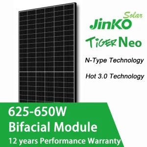 Tiger Neo Solar Panel 625W 630W 640W 650W Half Cell PV Module