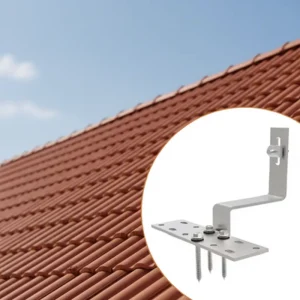 Tile Roof Solar Panel Mounting System Stainless Steel 304 Aluminum6005 T5 12 Year Warranty Durable 25 Years Wind Load 130mph