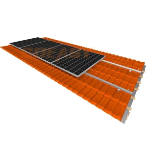 Tile Roofing Residential Solar Panel Pitched Roof Mounting Solar System