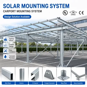 Tilt Solar Ground Mount System Steel Structure For Utility Photovoltaic Engineering Projects