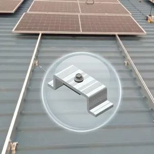 Trapezoidal Metal Roof Solar Panel Roof Mount Hook and Mounting System