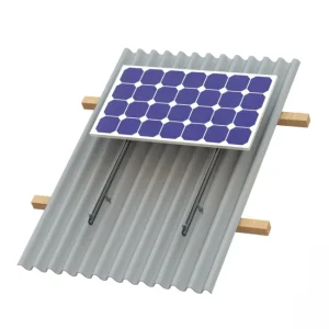 Trapezoidal Metal Roof Solar Racking System for PV Panel Mounting Installation