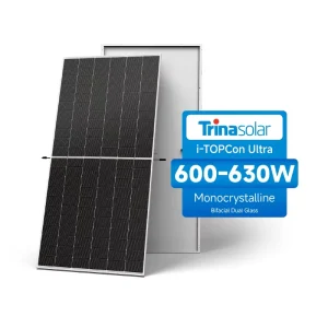Trina Solar Vertex N type Bifacial Solar Panels 600W 610 620 630 Watt Tier 1 TOPCon Dual Glass PV Module